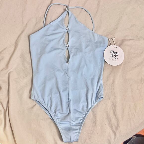 Princess Polly Lottie Bodysuit Blue‎ Size US 4 Small - Picture 3 of 11